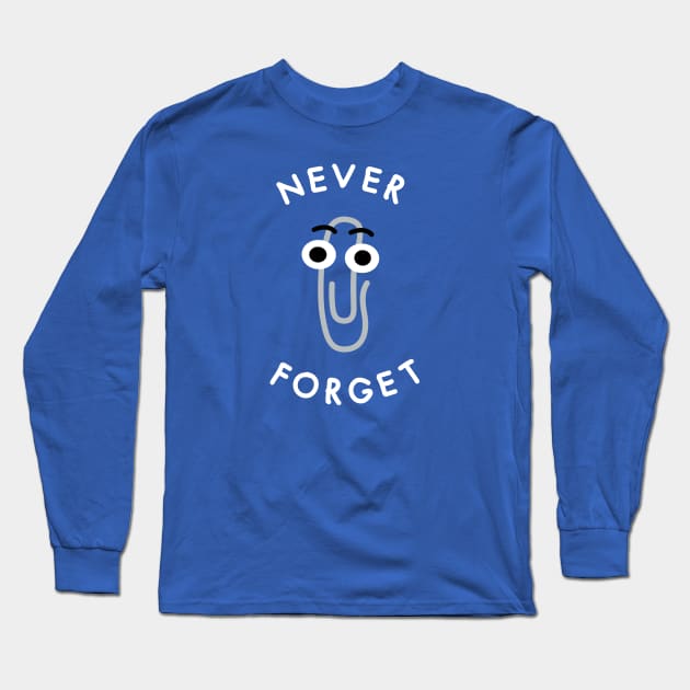 Never Forget the Clip Long Sleeve T-Shirt by katiestack.art